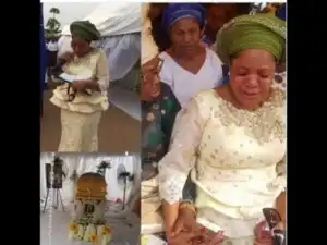 Video: See The White Limousine Toyin Aimakhu Use For The Burial Of Her Late Dad In Ibadan